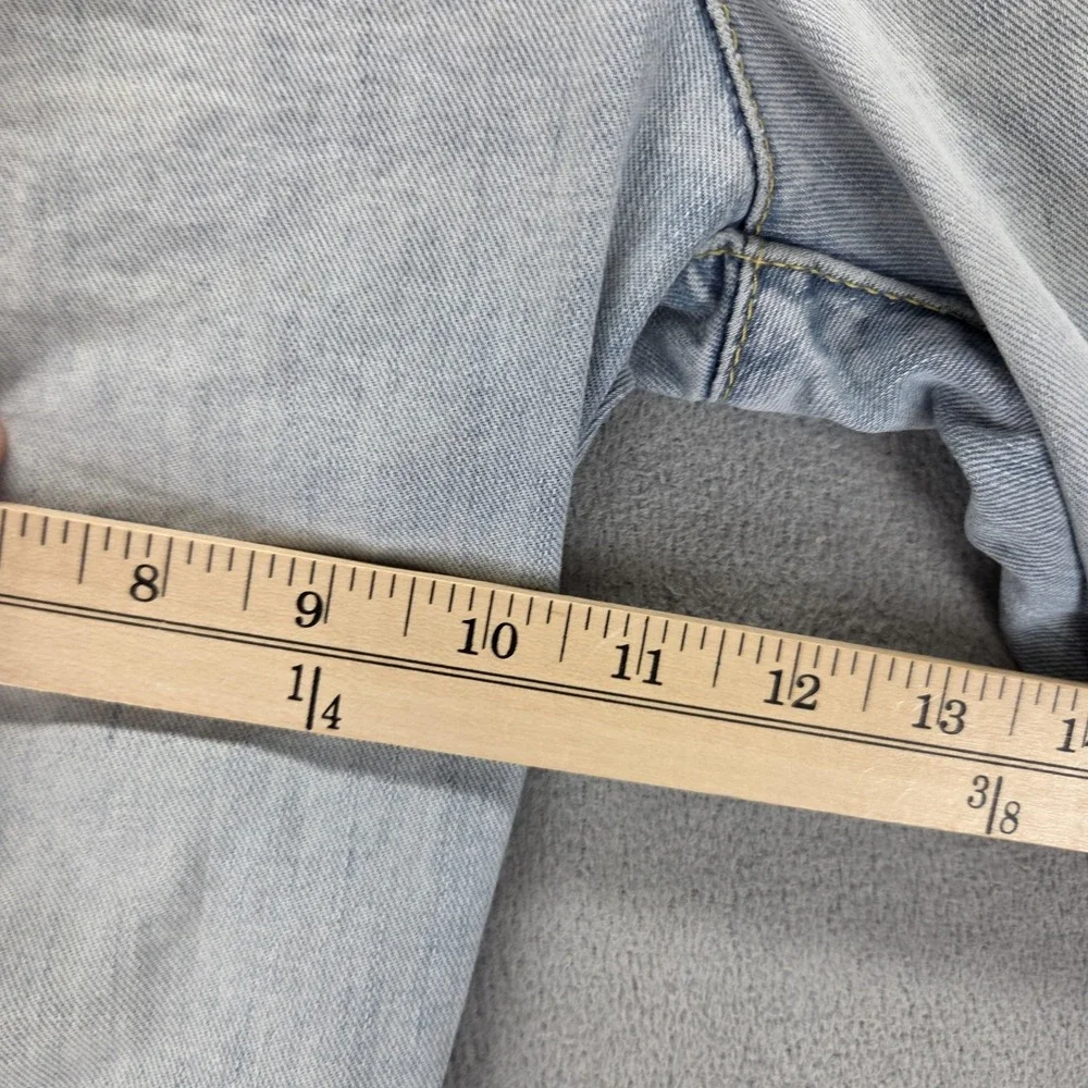 VTG Levis Engineered Jeans Mens Blue Twisted Flap Pockets Altered Hem Fits 32x30